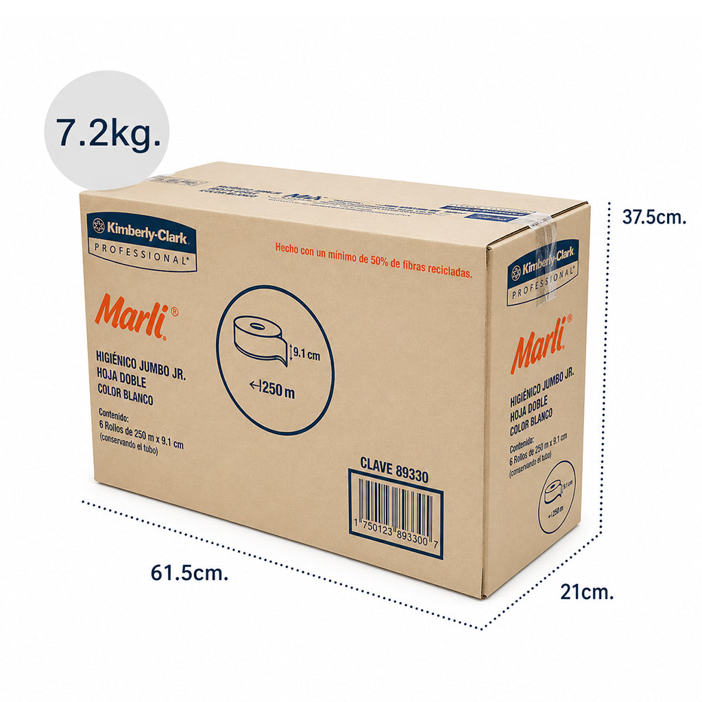 Papel Higiénico Marli Jumbo Jr C/12 Rollos