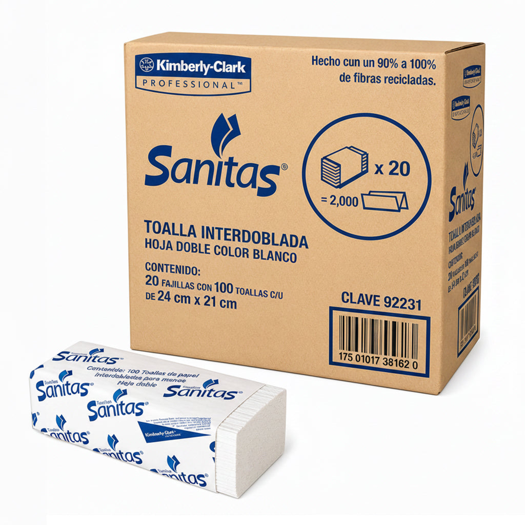 Toalla interdoblada Sanitas