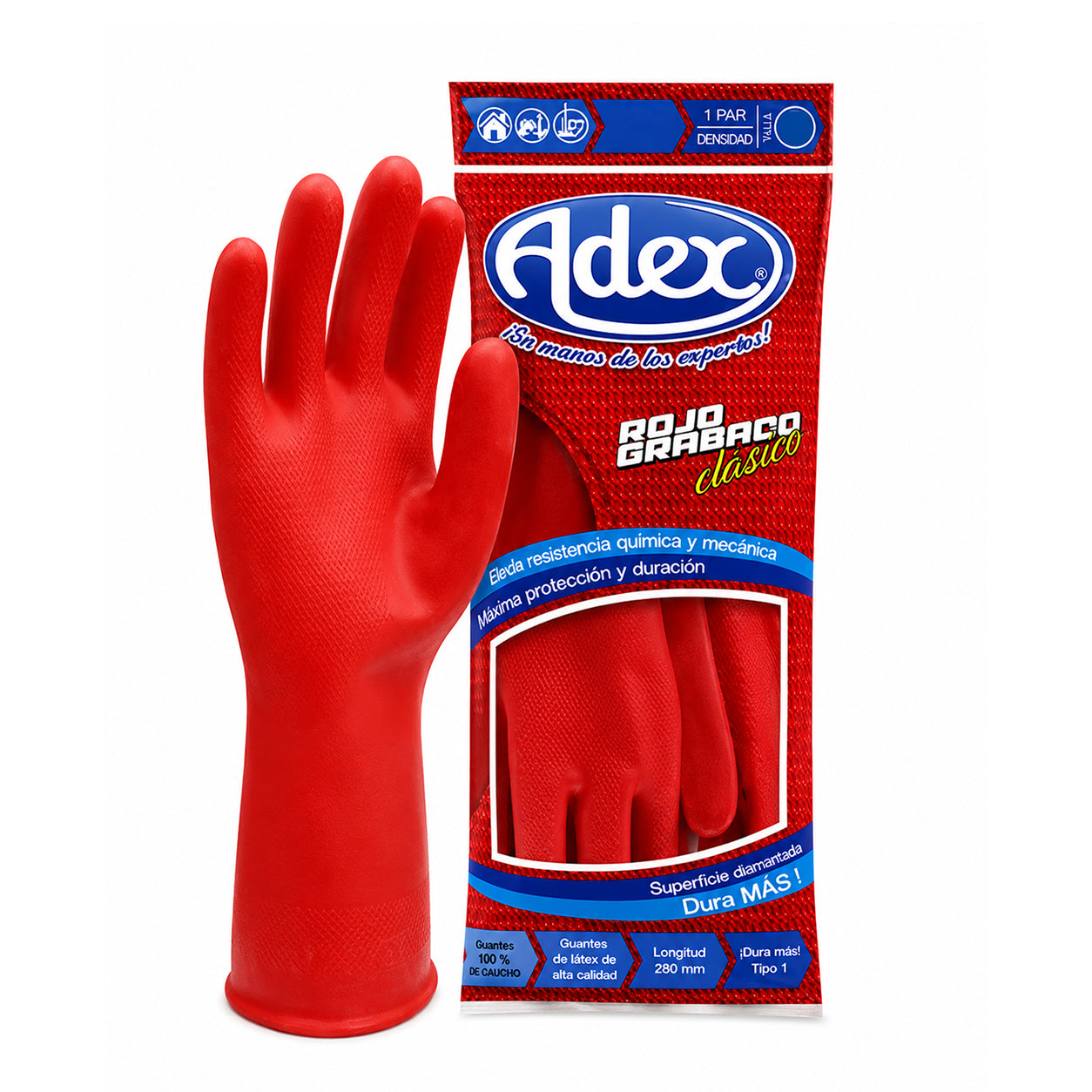 Guante de Látex -Rojo