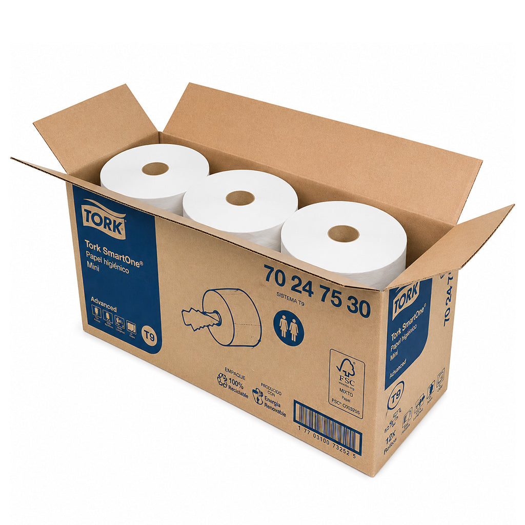 Papel Higiénico Tork adavanced SmartOne Maxi 6 rollos de 1150 hojas dobles c/u