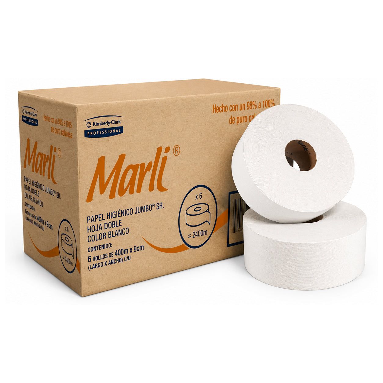 Papel Higienico Marli Jumbo 400 Mts C/ 6 Rollos