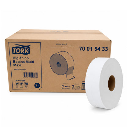 Papel Higienico Maxi Tork Universal 500 Mts C/6 Rollos